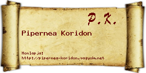 Pipernea Koridon névjegykártya